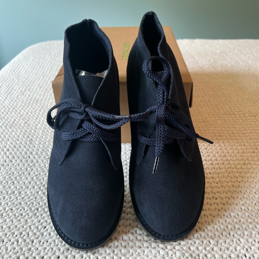New With Box J. Crew Navy Suede Boy’s Boots